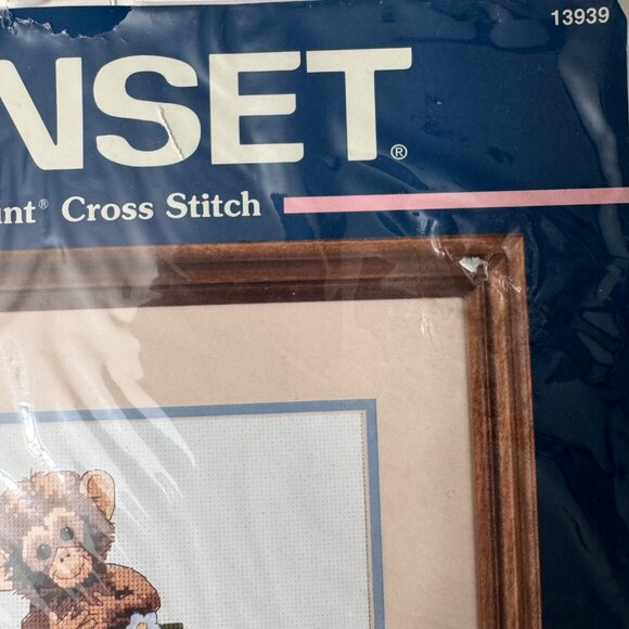 Sunset No Count Cross Stitch Kit Cuddly Critters Animals Koala Panda Bear Tiger - Picture 3 of 8